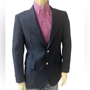 Levi's vintage rare Panatela navy blazer with classic buttons excellent cond 40R